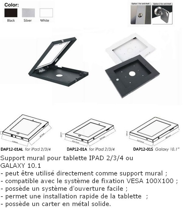 PR110 Support pour Tablette 10 à 16 Pouces Moniteur de Dessin